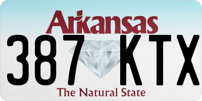 AR license plate 387KTX