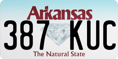 AR license plate 387KUC