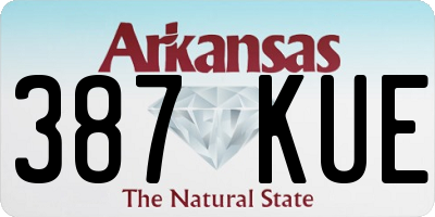 AR license plate 387KUE