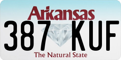 AR license plate 387KUF