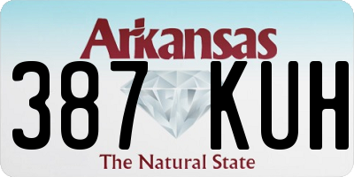 AR license plate 387KUH