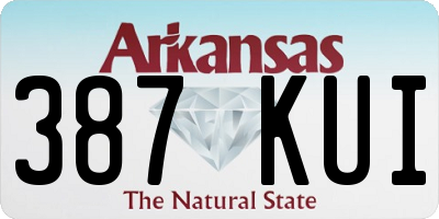 AR license plate 387KUI
