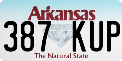 AR license plate 387KUP