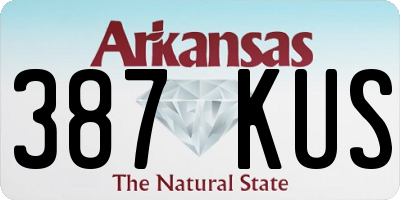 AR license plate 387KUS