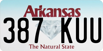 AR license plate 387KUU