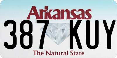 AR license plate 387KUY