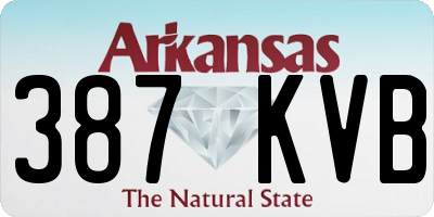 AR license plate 387KVB