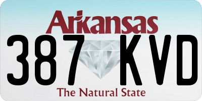 AR license plate 387KVD