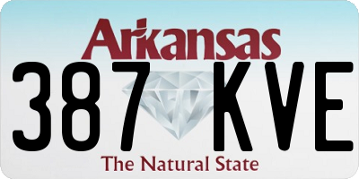 AR license plate 387KVE