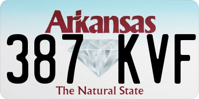 AR license plate 387KVF