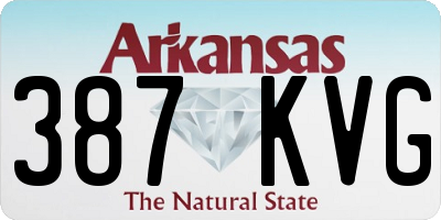 AR license plate 387KVG