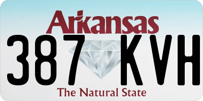 AR license plate 387KVH