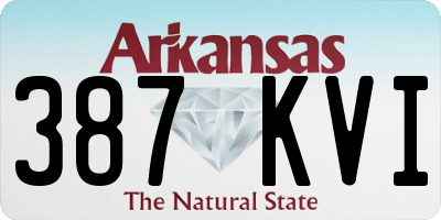 AR license plate 387KVI