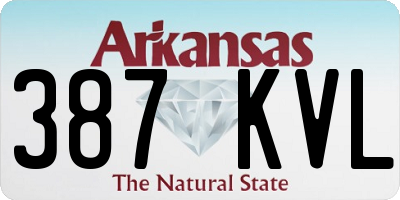 AR license plate 387KVL