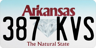 AR license plate 387KVS
