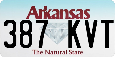 AR license plate 387KVT