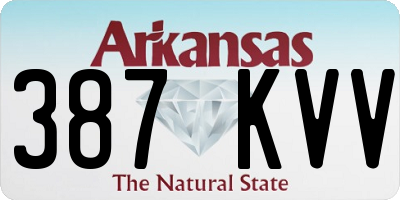 AR license plate 387KVV