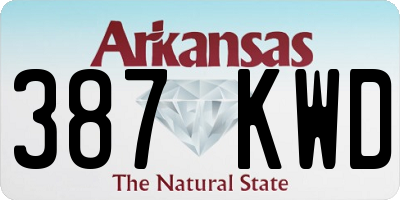 AR license plate 387KWD