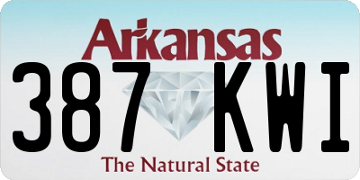 AR license plate 387KWI