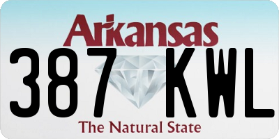 AR license plate 387KWL