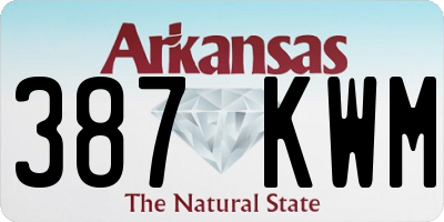 AR license plate 387KWM