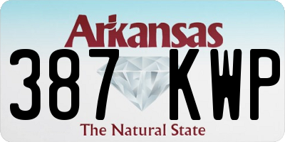 AR license plate 387KWP