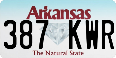 AR license plate 387KWR