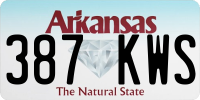 AR license plate 387KWS