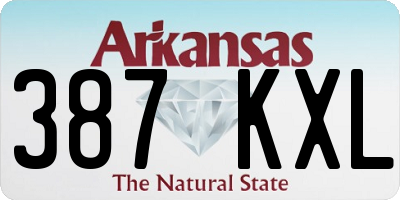 AR license plate 387KXL