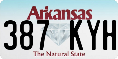 AR license plate 387KYH