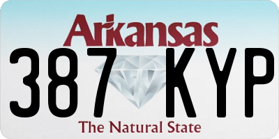 AR license plate 387KYP
