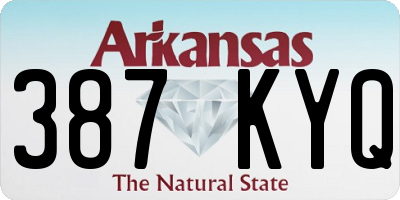 AR license plate 387KYQ