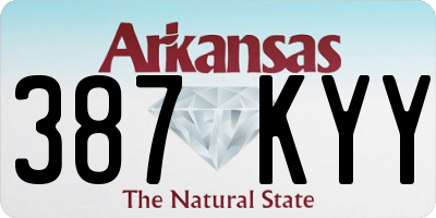 AR license plate 387KYY