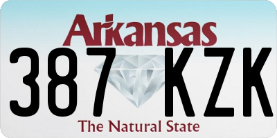 AR license plate 387KZK