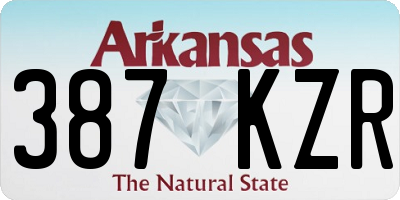 AR license plate 387KZR