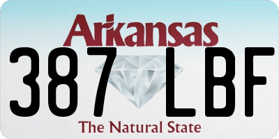 AR license plate 387LBF