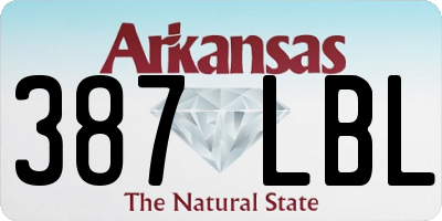 AR license plate 387LBL