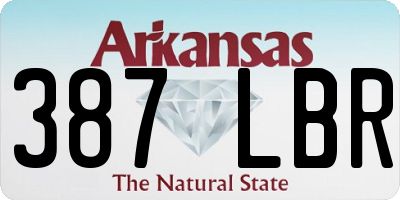 AR license plate 387LBR