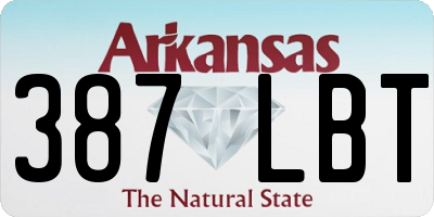 AR license plate 387LBT