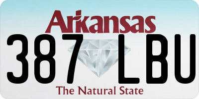 AR license plate 387LBU