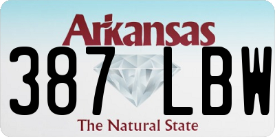 AR license plate 387LBW