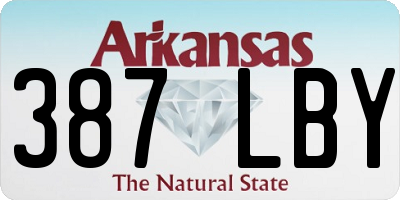 AR license plate 387LBY
