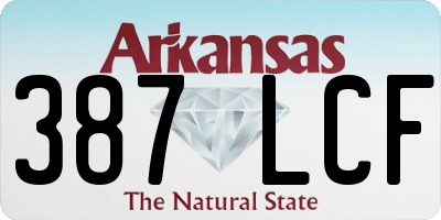 AR license plate 387LCF