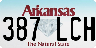 AR license plate 387LCH