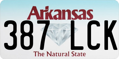 AR license plate 387LCK
