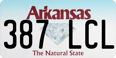 AR license plate 387LCL