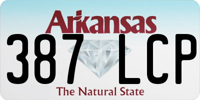 AR license plate 387LCP