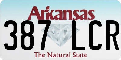 AR license plate 387LCR