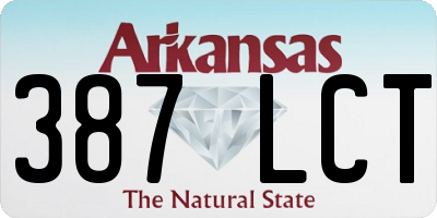 AR license plate 387LCT