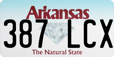 AR license plate 387LCX